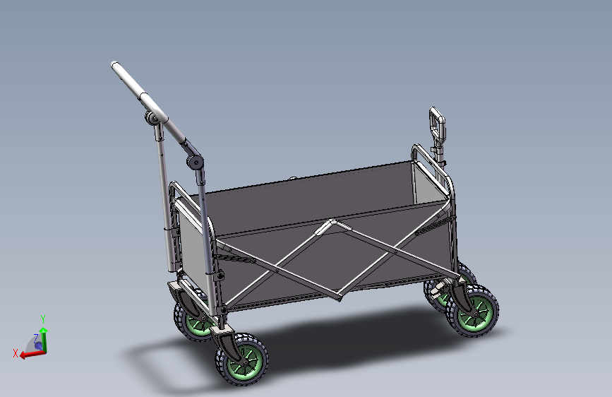 一款平拉折叠车户外车露营车MF