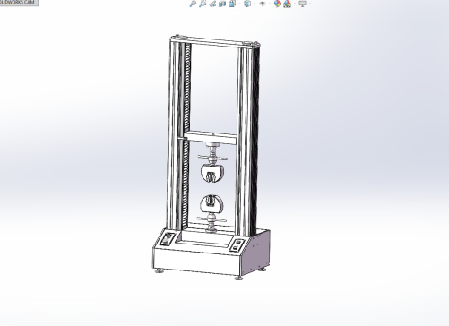 20kn电子万能试验机三维图