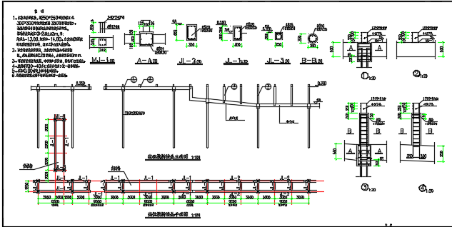 高低栈桥结构基础图