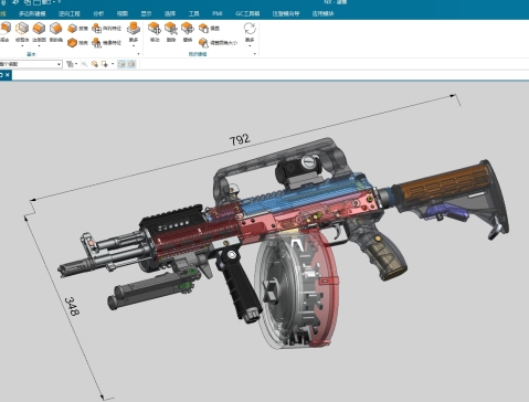 AK-105全战术套装带弹鼓