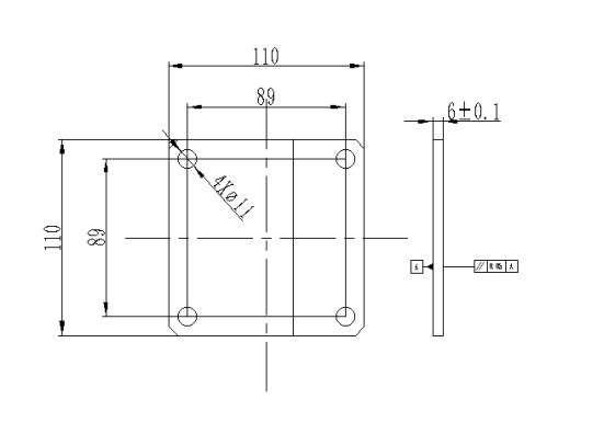 垫板零件钻4-10孔夹具设计