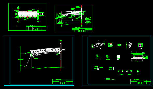 钢结构连桥CAD图