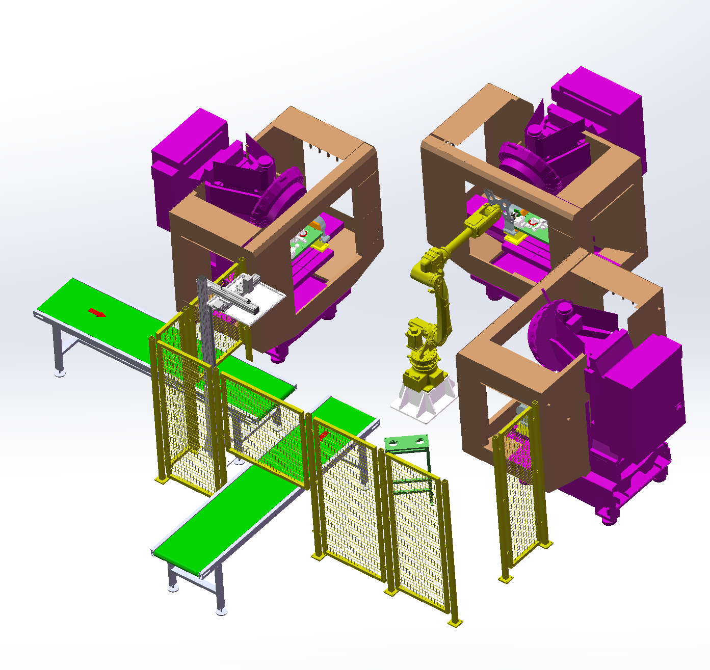 1V3机器人机床上下料项目