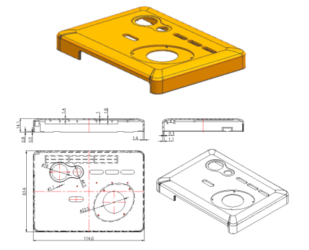 信号接收器前盖注塑模具