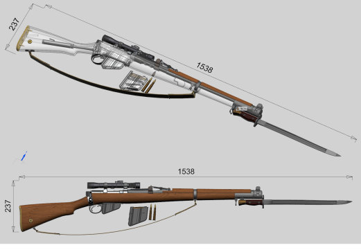 李恩菲尔德Lee-Enfield Series Rifles英国造手动步枪