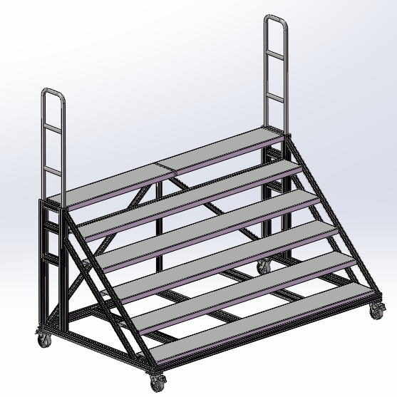 移动登车梯登车架