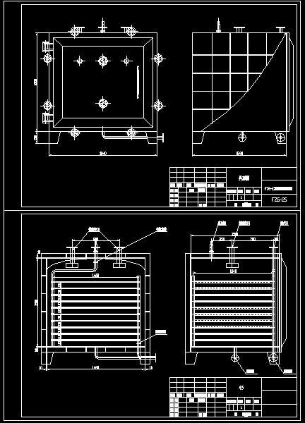 FZG-25方型真空干燥器