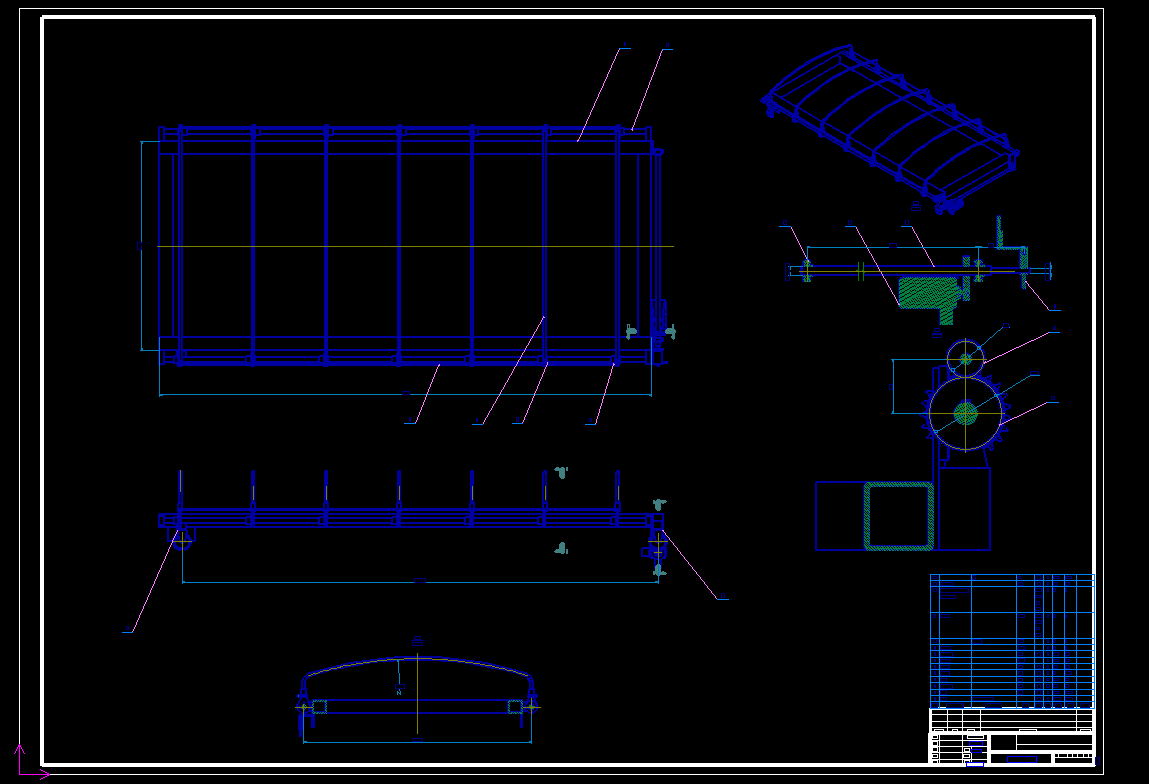 渣土车敞篷装置设计