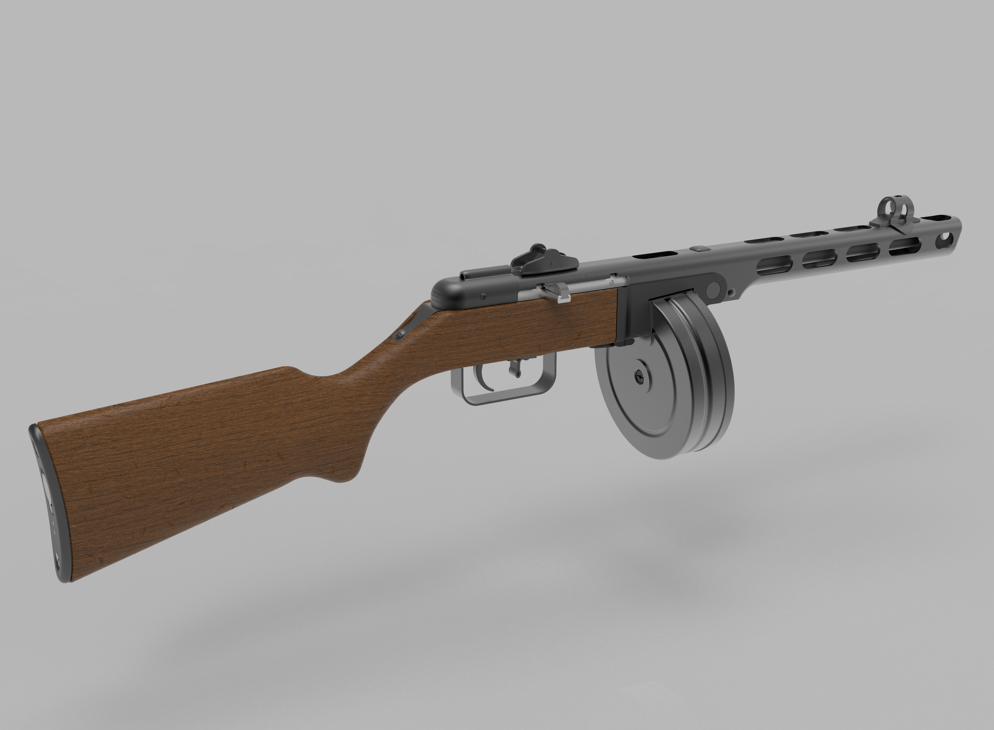 PPSh41 Submachine Gun二战苏联造波波沙冲锋枪