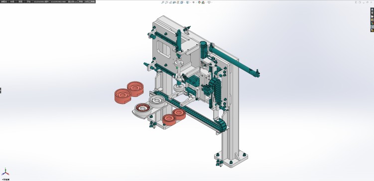 夹持翻转压合机构