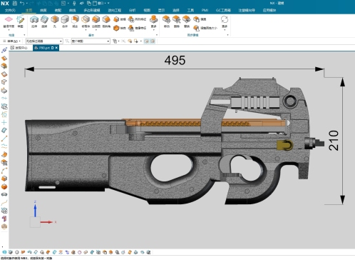 P90 Submachine Gun比利时造冲锋枪CS反恐精英武器