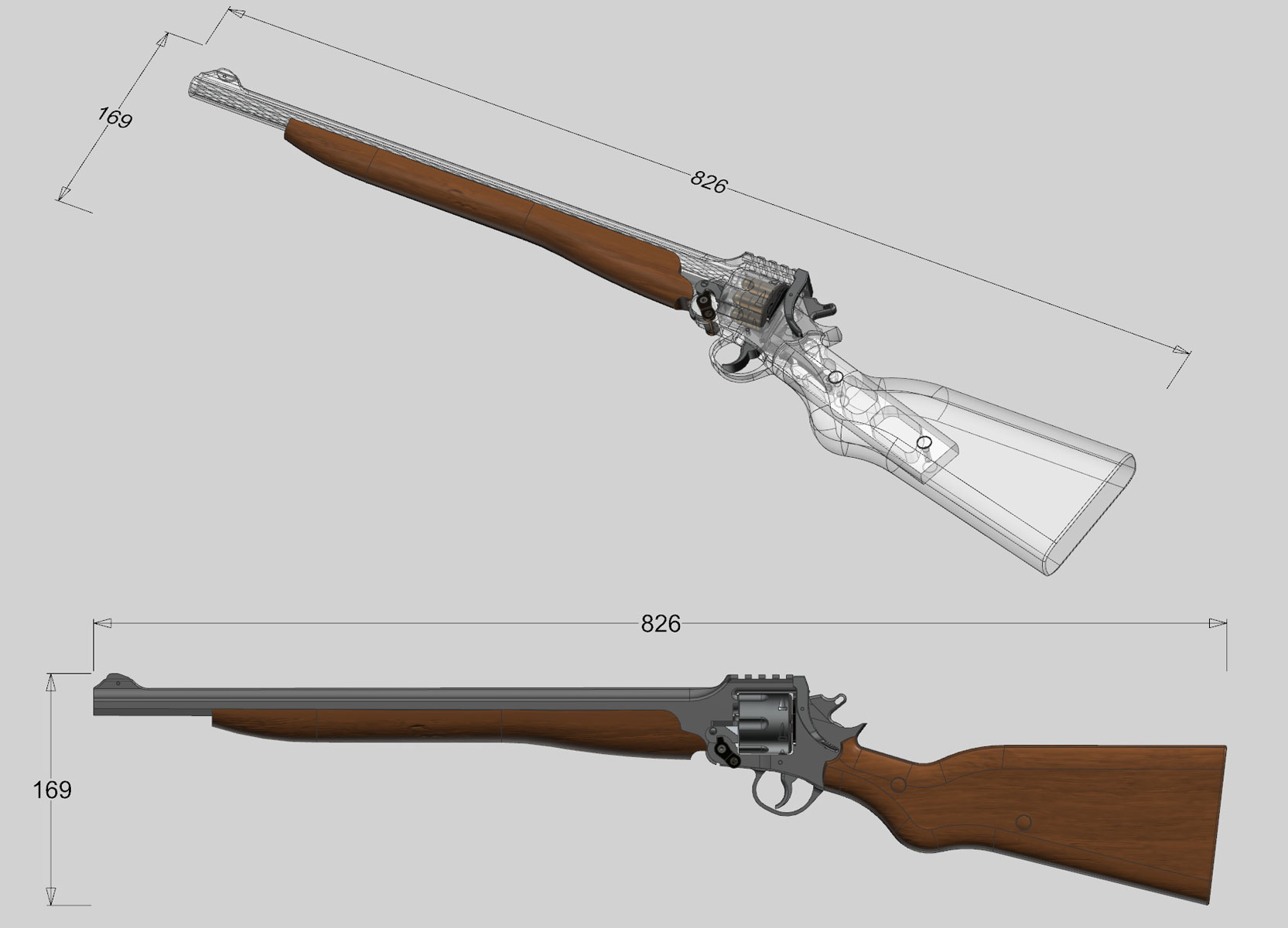 皮珀M1893比利时转轮卡宾枪