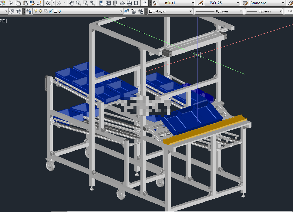 某厂装配生产线流水工作台CAD模型--253562-21