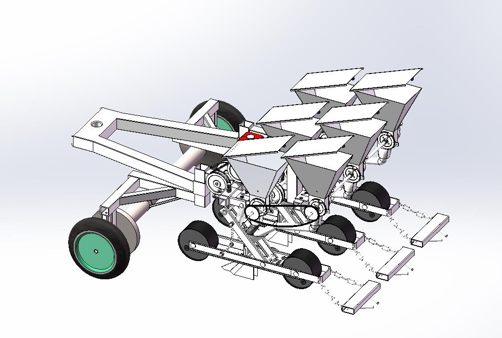 种子和肥料同时植入-自动播种机
