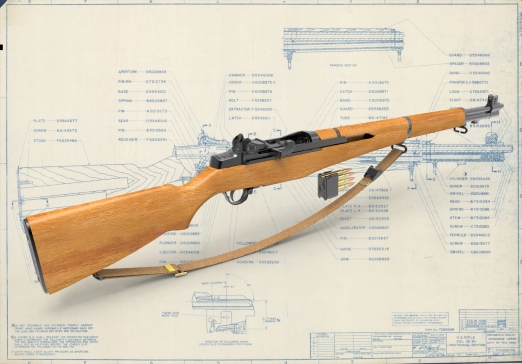 M1 Garand Rifle美国加兰德半自动步枪