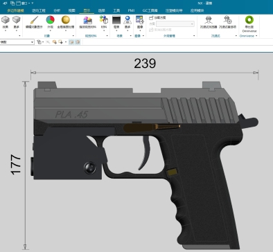 USP45德国黑克勒-科赫（HK）半自动手枪带红外线战术瞄准器