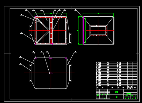 废气干式过滤器成套图废气防尘干式过滤器结构设计图