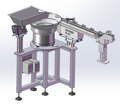 振动盘输送+末端产品翻转装置