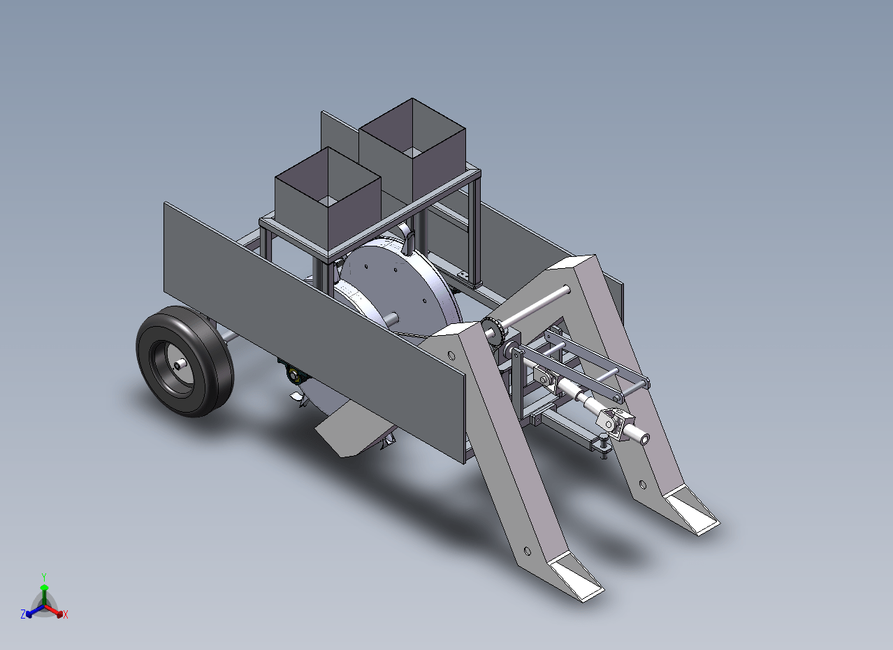 马铃薯膜上穴播机设计