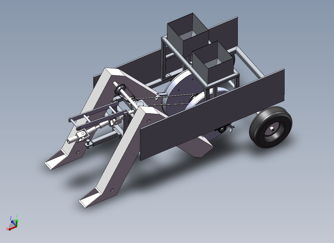 马铃薯膜上穴播机设计