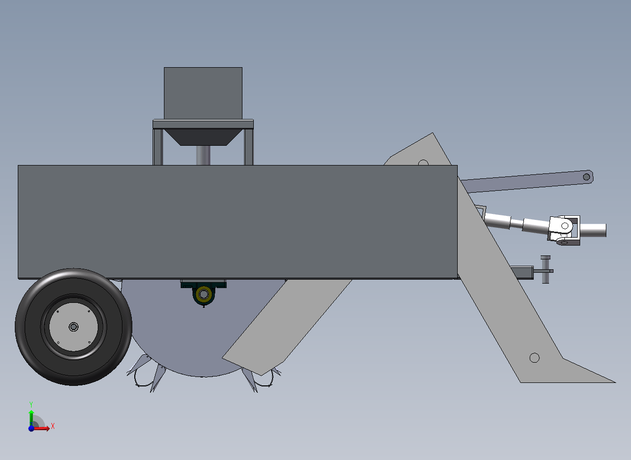 马铃薯膜上穴播机设计