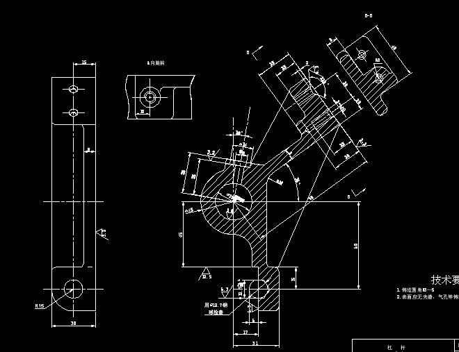 CA6140杠杆钻2-M6螺纹孔夹具设计