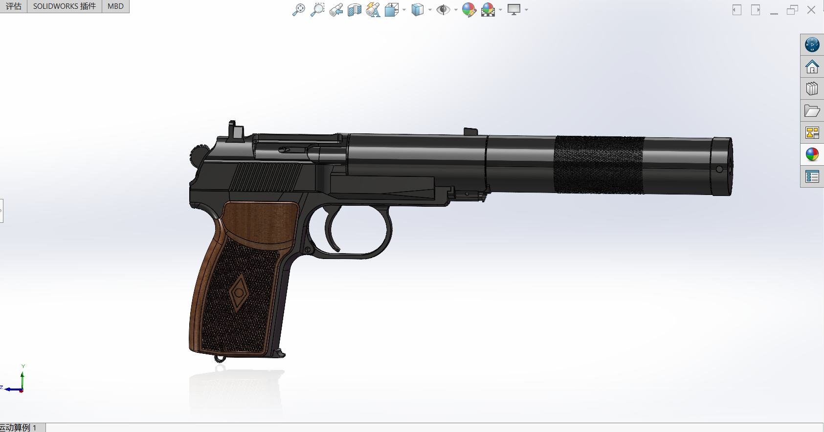 马卡洛夫PB微声手枪模型