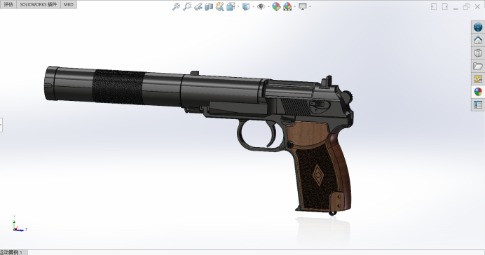 马卡洛夫PB微声手枪模型