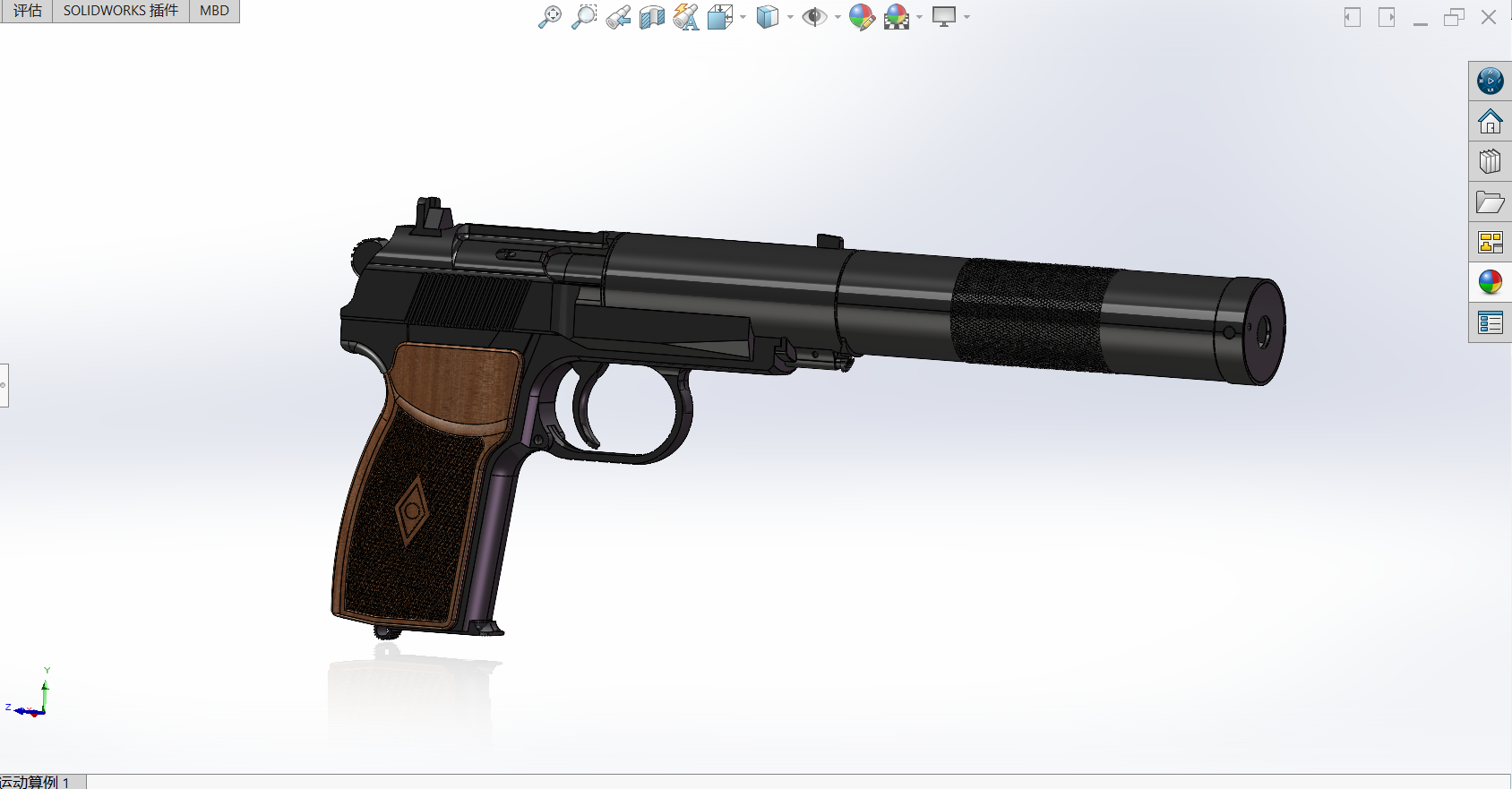 马卡洛夫PB微声手枪模型