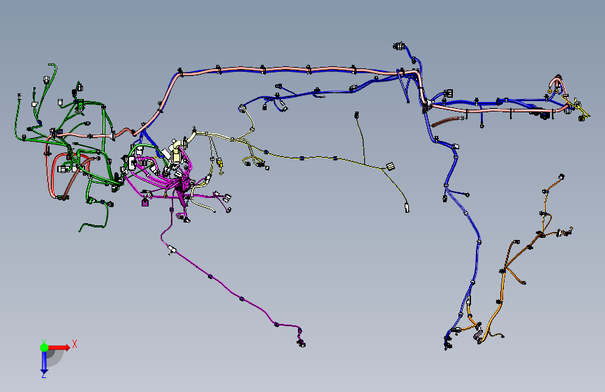 众泰Z300汽车电器系统设计三维图纸