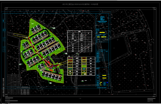 武汉市江夏区金口街白马头村还建用地1：500地形图