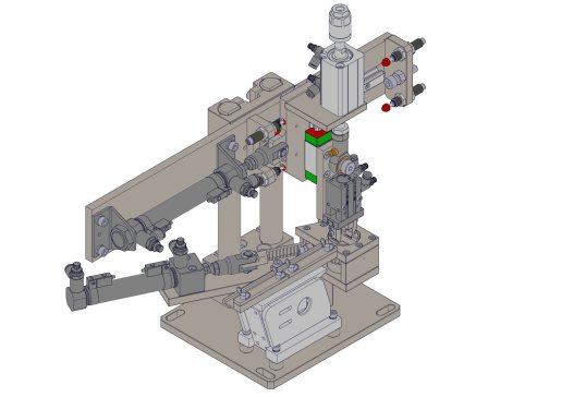 基于齿轮齿条的气动摆动机构