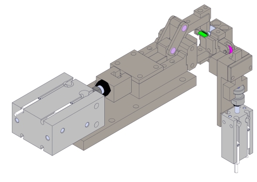 基于连杆机构的气缸夹紧机构