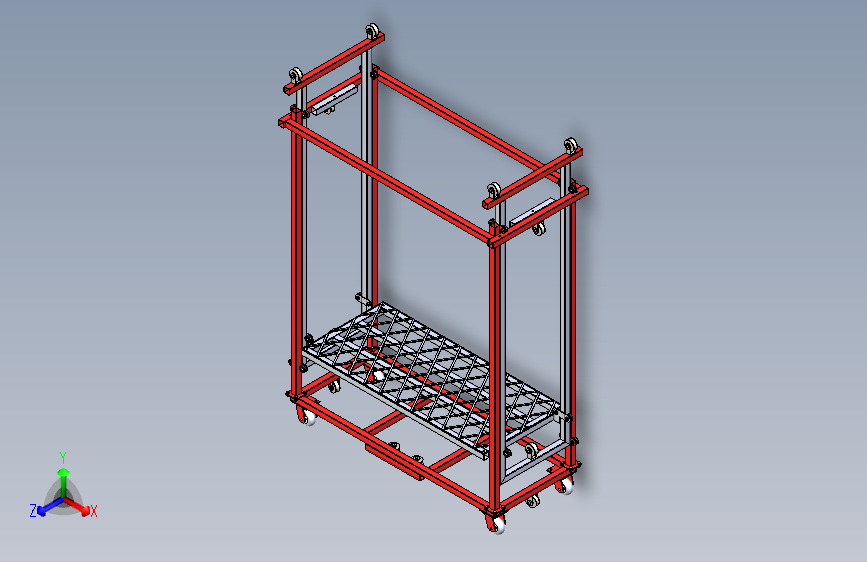 电动脚手架三维模型