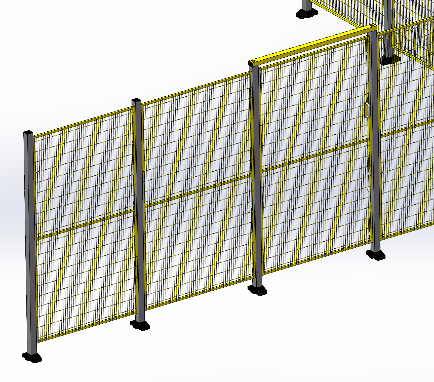 安全围栏三维