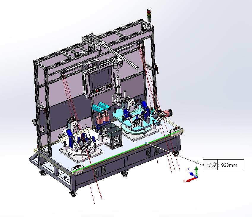 90度旋转-自动检测-自动夹紧-双工位半自动拉铆机