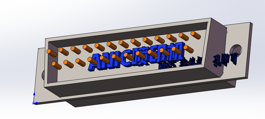 25针串口插头公头接头www.anicjet.com
