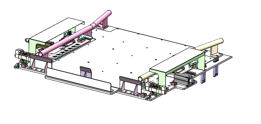 托盘二次定位机构