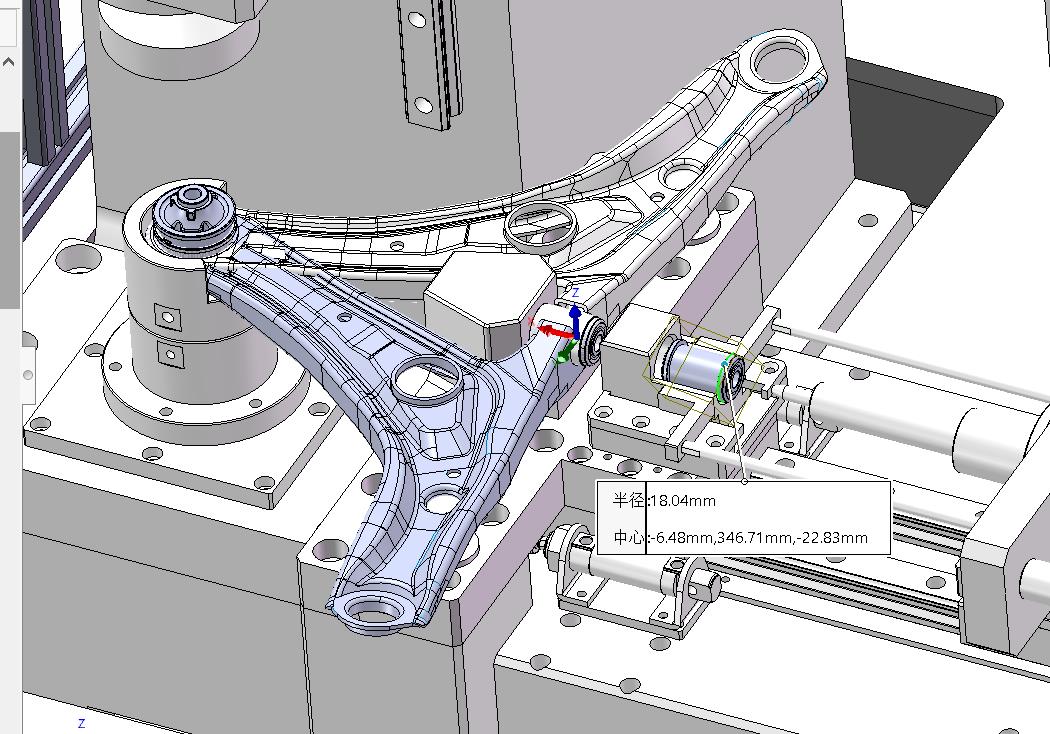 汽车摆臂胶套双轴液压压装机