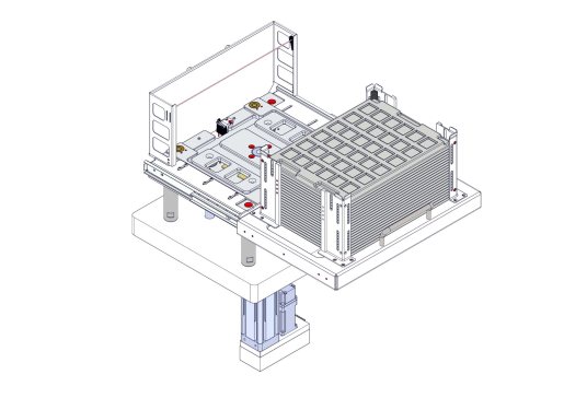 抽屉式顶升供料机构