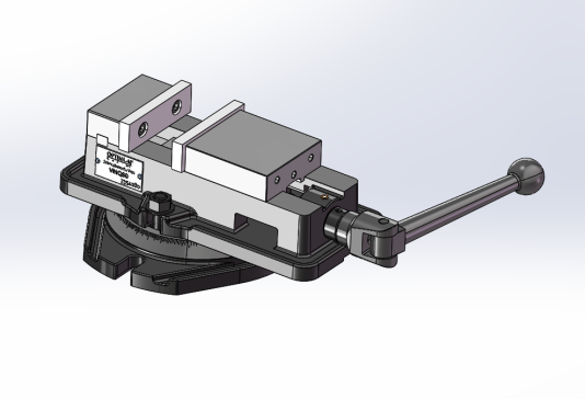 虎钳3D数模图纸 SW X-T STP格式