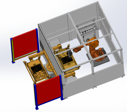 储能盒机器人自动化打磨项目