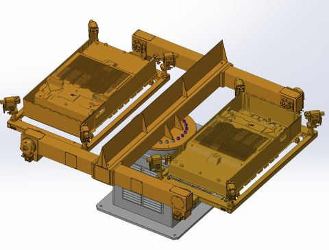 储能盒双工位三轴变位机