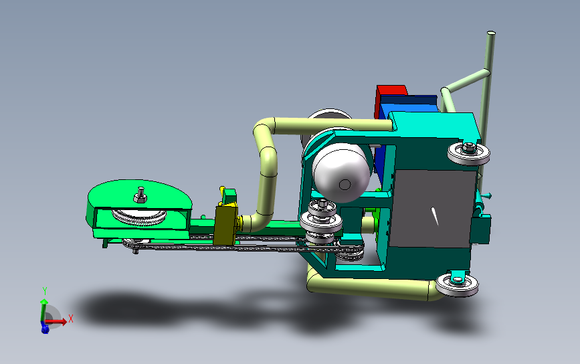 道路缝隙清扫机设计模型SW+stp