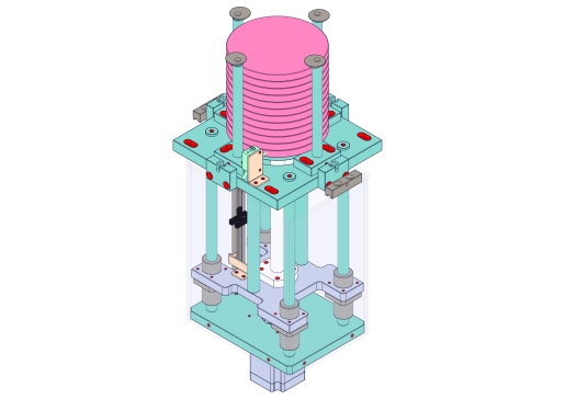基于丝杠步进电机的顶升机构