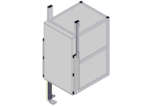 铝型材外罩升降门组件