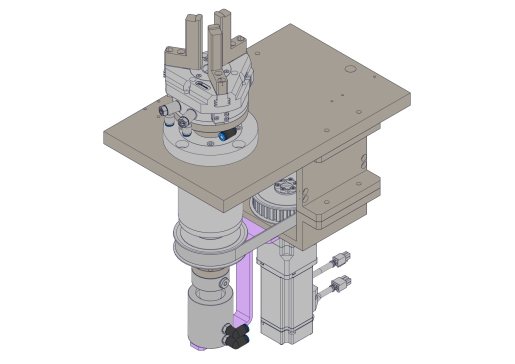 基于气动滑环的旋转夹紧机构