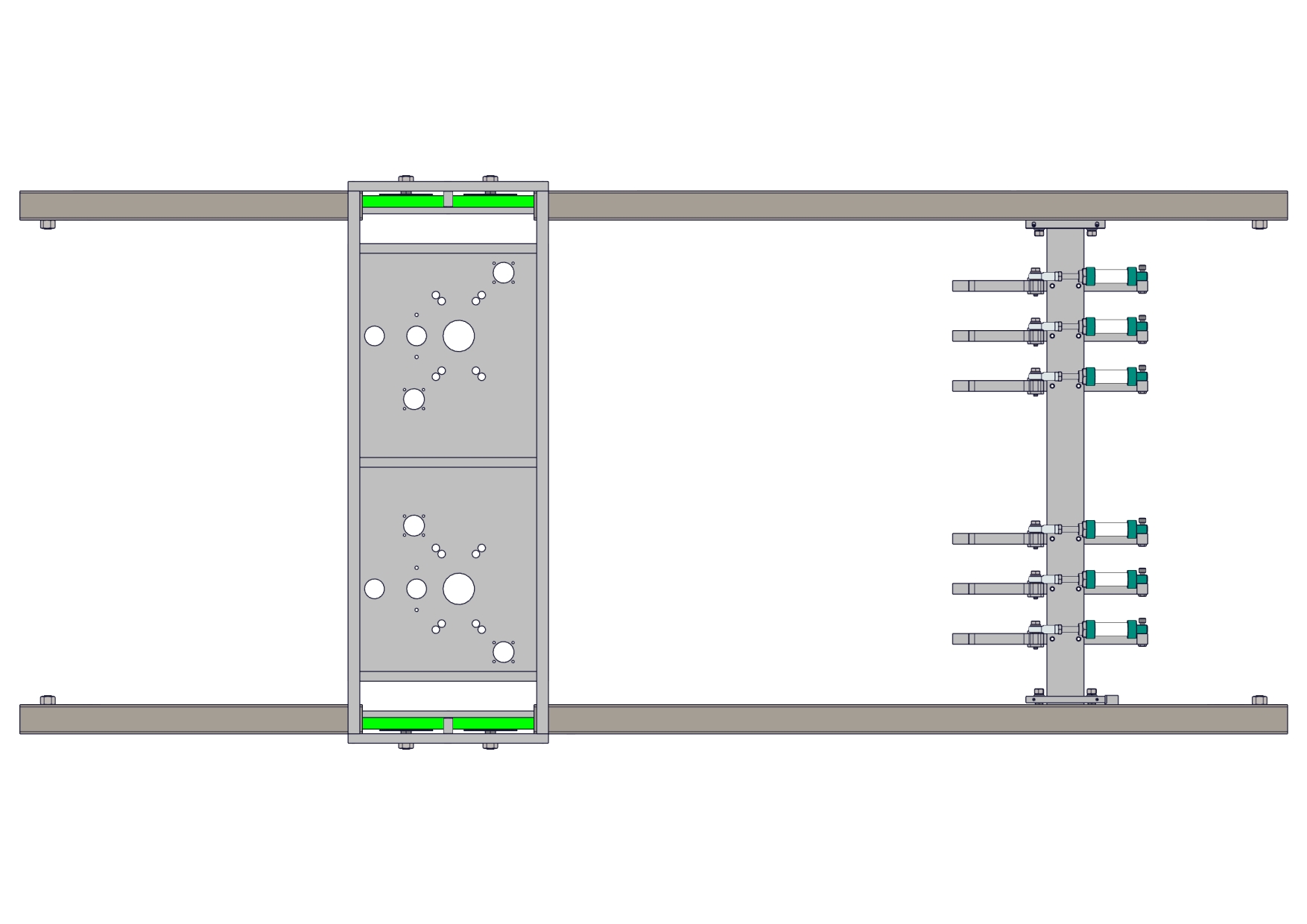 基于同步带输送的气动拉袋机构