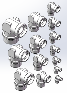 卡套式端直角接头 14款
