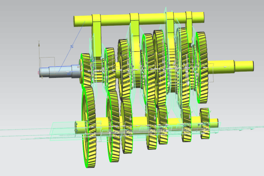 P055-中型货车六档机械式变速器设计【中间轴式】【含三维UG】+翻译